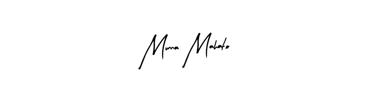 Design your own signature with our free online signature maker. With this signature software, you can create a handwritten (Arty Signature) signature for name Munna Mahato. Munna Mahato signature style 8 images and pictures png