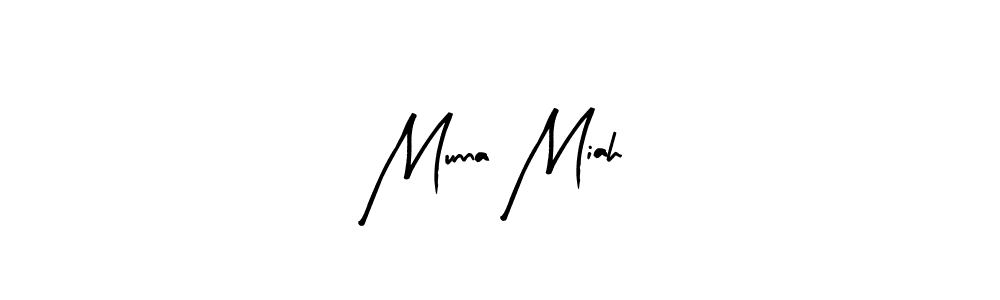 Similarly Arty Signature is the best handwritten signature design. Signature creator online .You can use it as an online autograph creator for name Munna Miah. Munna Miah signature style 8 images and pictures png
