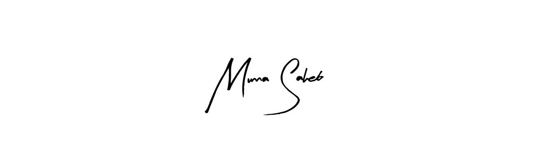 Make a beautiful signature design for name Munna Saheb. With this signature (Arty Signature) style, you can create a handwritten signature for free. Munna Saheb signature style 8 images and pictures png