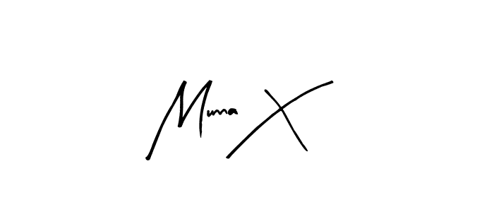 How to make Munna X name signature. Use Arty Signature style for creating short signs online. This is the latest handwritten sign. Munna X signature style 8 images and pictures png