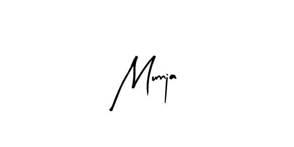 You should practise on your own different ways (Arty Signature) to write your name (Munnja) in signature. don't let someone else do it for you. Munnja signature style 8 images and pictures png