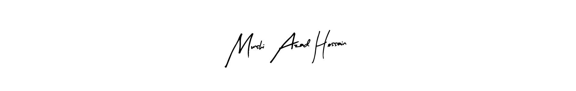 It looks lik you need a new signature style for name Munshi Azad Hossain. Design unique handwritten (Arty Signature) signature with our free signature maker in just a few clicks. Munshi Azad Hossain signature style 8 images and pictures png
