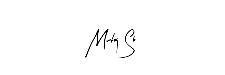The best way (Arty Signature) to make a short signature is to pick only two or three words in your name. The name Muntaj Sk include a total of six letters. For converting this name. Muntaj Sk signature style 8 images and pictures png