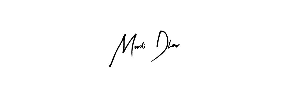 Arty Signature is a professional signature style that is perfect for those who want to add a touch of class to their signature. It is also a great choice for those who want to make their signature more unique. Get Murli Dhar name to fancy signature for free. Murli Dhar signature style 8 images and pictures png