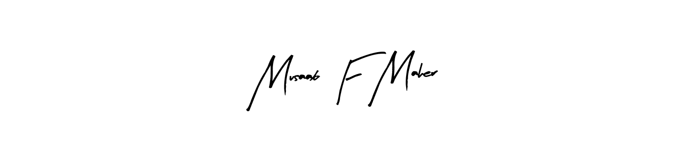 You can use this online signature creator to create a handwritten signature for the name Musaab F Maher. This is the best online autograph maker. Musaab F Maher signature style 8 images and pictures png