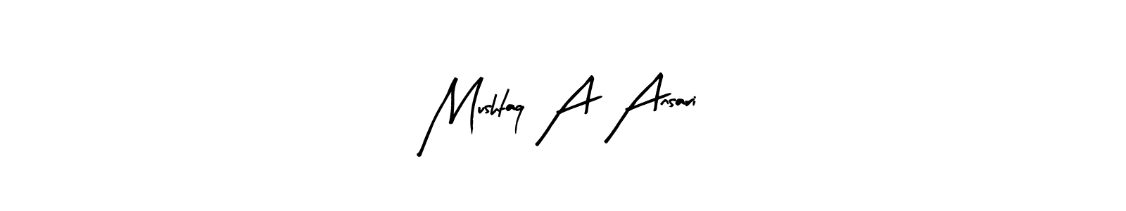 Also we have Mushtaq A Ansari name is the best signature style. Create professional handwritten signature collection using Arty Signature autograph style. Mushtaq A Ansari signature style 8 images and pictures png