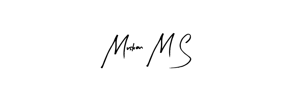Similarly Arty Signature is the best handwritten signature design. Signature creator online .You can use it as an online autograph creator for name Muskan M S. Muskan M S signature style 8 images and pictures png