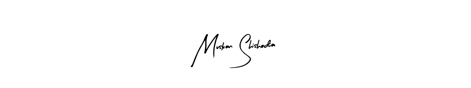 Use a signature maker to create a handwritten signature online. With this signature software, you can design (Arty Signature) your own signature for name Muskan Shishodia. Muskan Shishodia signature style 8 images and pictures png