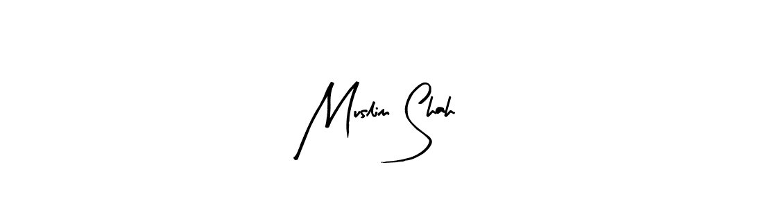 Arty Signature is a professional signature style that is perfect for those who want to add a touch of class to their signature. It is also a great choice for those who want to make their signature more unique. Get Muslim Shah name to fancy signature for free. Muslim Shah signature style 8 images and pictures png