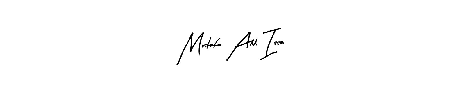 How to make Mustafa All Issa name signature. Use Arty Signature style for creating short signs online. This is the latest handwritten sign. Mustafa All Issa signature style 8 images and pictures png