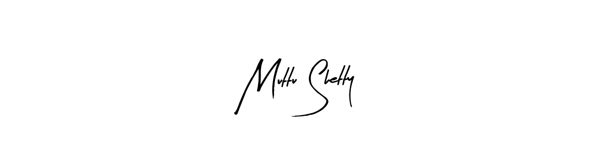 Arty Signature is a professional signature style that is perfect for those who want to add a touch of class to their signature. It is also a great choice for those who want to make their signature more unique. Get Muttu Shetty name to fancy signature for free. Muttu Shetty signature style 8 images and pictures png