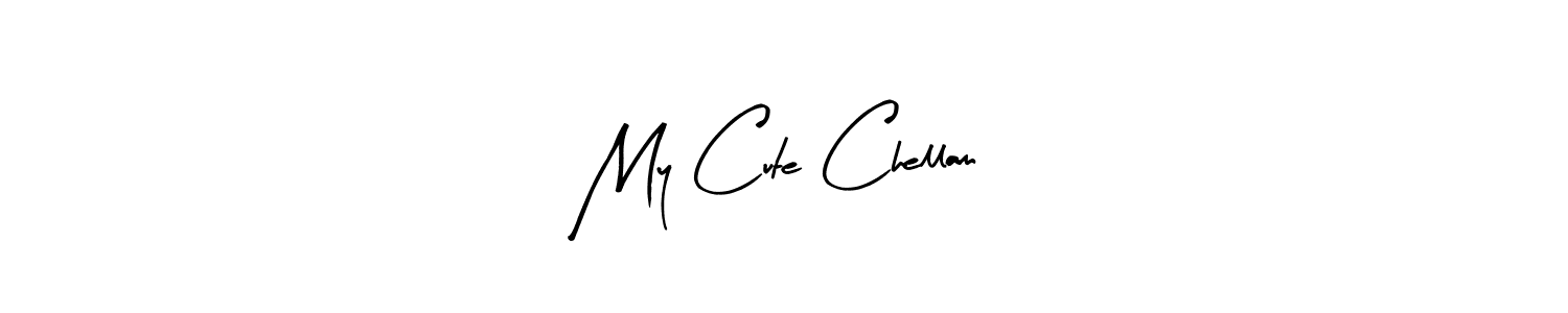 Create a beautiful signature design for name My Cute Chellam. With this signature (Arty Signature) fonts, you can make a handwritten signature for free. My Cute Chellam signature style 8 images and pictures png