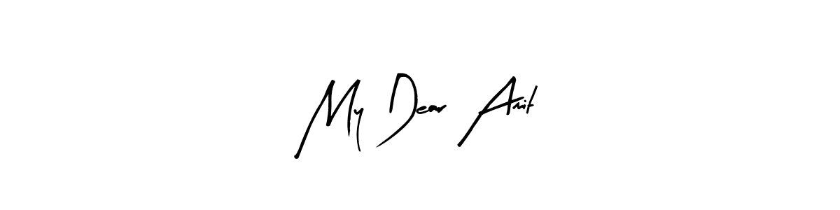My Dear Amit stylish signature style. Best Handwritten Sign (Arty Signature) for my name. Handwritten Signature Collection Ideas for my name My Dear Amit. My Dear Amit signature style 8 images and pictures png
