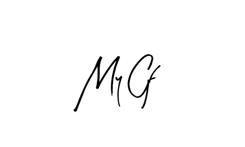 How to make My Gf signature? Arty Signature is a professional autograph style. Create handwritten signature for My Gf name. My Gf signature style 8 images and pictures png