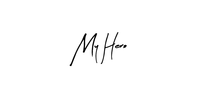 Similarly Arty Signature is the best handwritten signature design. Signature creator online .You can use it as an online autograph creator for name My Hero. My Hero signature style 8 images and pictures png