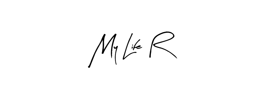 Make a beautiful signature design for name My Life R. Use this online signature maker to create a handwritten signature for free. My Life R signature style 8 images and pictures png