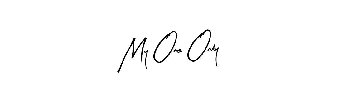 Arty Signature is a professional signature style that is perfect for those who want to add a touch of class to their signature. It is also a great choice for those who want to make their signature more unique. Get My One Only name to fancy signature for free. My One Only signature style 8 images and pictures png