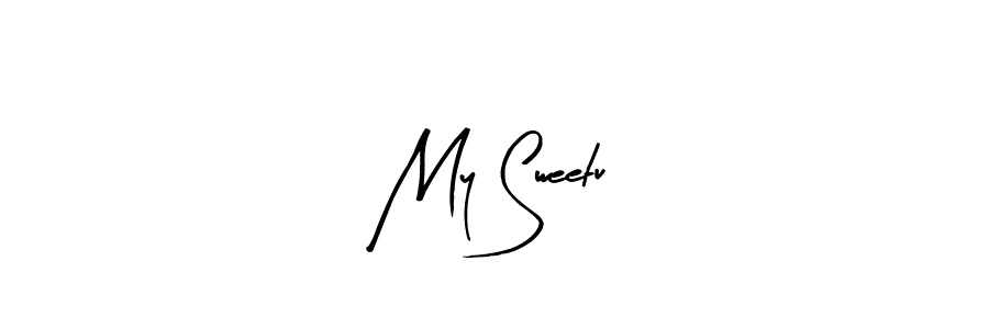 Make a beautiful signature design for name My Sweetu. With this signature (Arty Signature) style, you can create a handwritten signature for free. My Sweetu signature style 8 images and pictures png