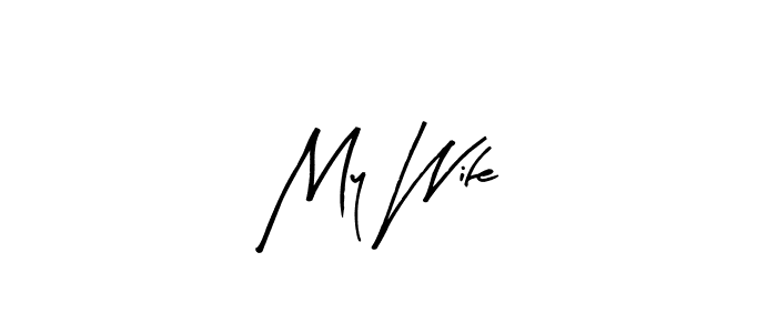 Make a short My Wife signature style. Manage your documents anywhere anytime using Arty Signature. Create and add eSignatures, submit forms, share and send files easily. My Wife signature style 8 images and pictures png