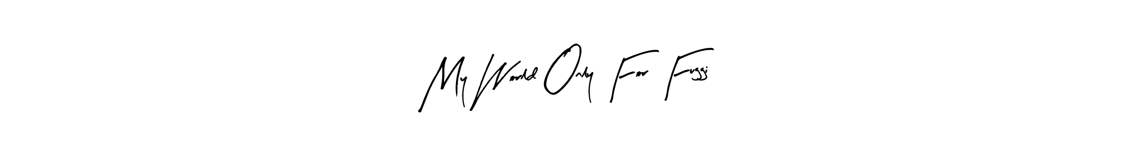 Once you've used our free online signature maker to create your best signature Arty Signature style, it's time to enjoy all of the benefits that My World Only For Fuggi name signing documents. My World Only For Fuggi signature style 8 images and pictures png