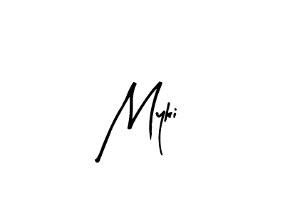 Use a signature maker to create a handwritten signature online. With this signature software, you can design (Arty Signature) your own signature for name Myki. Myki signature style 8 images and pictures png
