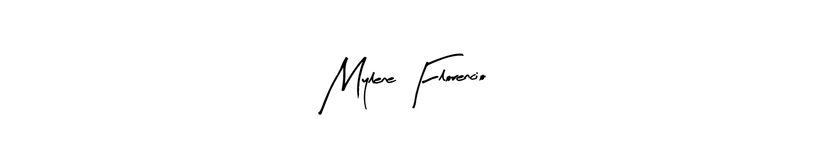 Mylene Florencio stylish signature style. Best Handwritten Sign (Arty Signature) for my name. Handwritten Signature Collection Ideas for my name Mylene Florencio. Mylene Florencio signature style 8 images and pictures png