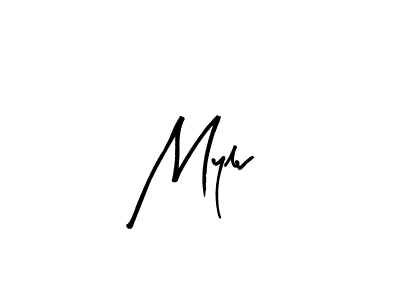 Create a beautiful signature design for name Mylv. With this signature (Arty Signature) fonts, you can make a handwritten signature for free. Mylv signature style 8 images and pictures png