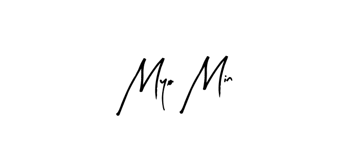 if you are searching for the best signature style for your name Myo Min. so please give up your signature search. here we have designed multiple signature styles  using Arty Signature. Myo Min signature style 8 images and pictures png