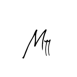 Arty Signature is a professional signature style that is perfect for those who want to add a touch of class to their signature. It is also a great choice for those who want to make their signature more unique. Get Myy name to fancy signature for free. Myy signature style 8 images and pictures png