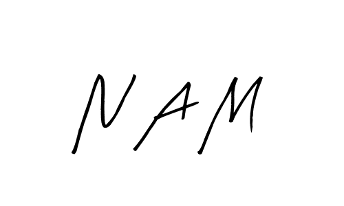 Best and Professional Signature Style for N A M. Arty Signature Best Signature Style Collection. N A M signature style 8 images and pictures png