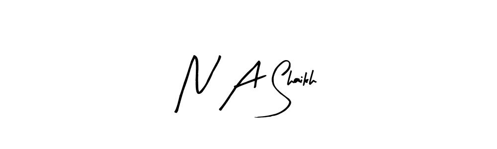 Make a beautiful signature design for name N A Shaikh. Use this online signature maker to create a handwritten signature for free. N A Shaikh signature style 8 images and pictures png