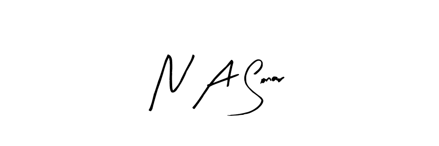 N A Sonar stylish signature style. Best Handwritten Sign (Arty Signature) for my name. Handwritten Signature Collection Ideas for my name N A Sonar. N A Sonar signature style 8 images and pictures png