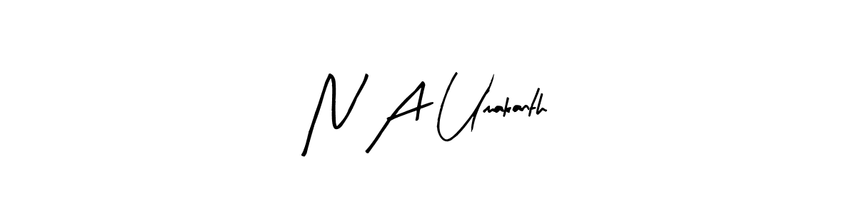 Use a signature maker to create a handwritten signature online. With this signature software, you can design (Arty Signature) your own signature for name N A Umakanth. N A Umakanth signature style 8 images and pictures png