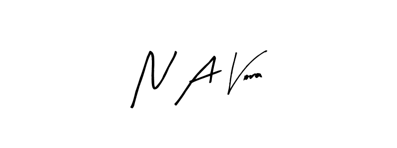 if you are searching for the best signature style for your name N A Vora. so please give up your signature search. here we have designed multiple signature styles  using Arty Signature. N A Vora signature style 8 images and pictures png