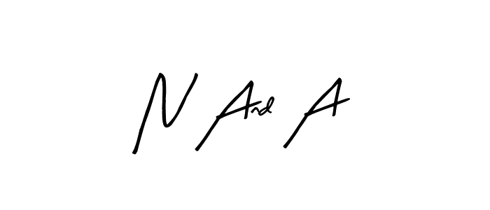 Make a beautiful signature design for name N And A. With this signature (Arty Signature) style, you can create a handwritten signature for free. N And A signature style 8 images and pictures png