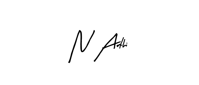 Best and Professional Signature Style for N Arthi. Arty Signature Best Signature Style Collection. N Arthi signature style 8 images and pictures png