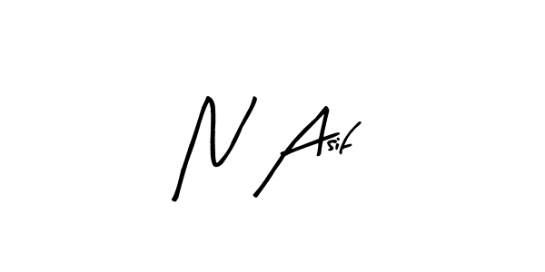 You can use this online signature creator to create a handwritten signature for the name N Asif. This is the best online autograph maker. N Asif signature style 8 images and pictures png