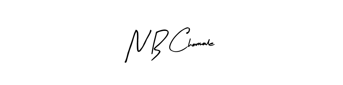 How to make N B Chormale signature? Arty Signature is a professional autograph style. Create handwritten signature for N B Chormale name. N B Chormale signature style 8 images and pictures png