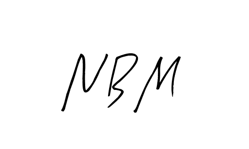 The best way (Arty Signature) to make a short signature is to pick only two or three words in your name. The name N B M include a total of six letters. For converting this name. N B M signature style 8 images and pictures png