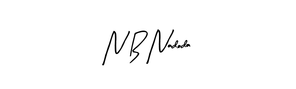 Also we have N B Nadoda name is the best signature style. Create professional handwritten signature collection using Arty Signature autograph style. N B Nadoda signature style 8 images and pictures png