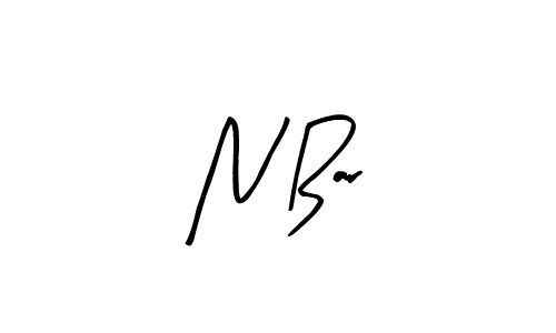 You should practise on your own different ways (Arty Signature) to write your name (N Bar) in signature. don't let someone else do it for you. N Bar signature style 8 images and pictures png