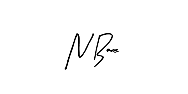 Design your own signature with our free online signature maker. With this signature software, you can create a handwritten (Arty Signature) signature for name N Bare. N Bare signature style 8 images and pictures png