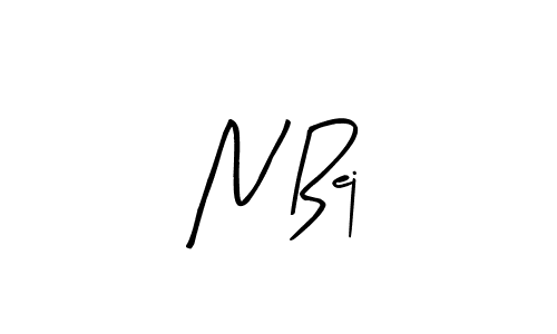 How to Draw N Bej signature style? Arty Signature is a latest design signature styles for name N Bej. N Bej signature style 8 images and pictures png