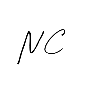 How to make N C signature? Arty Signature is a professional autograph style. Create handwritten signature for N C name. N C signature style 8 images and pictures png