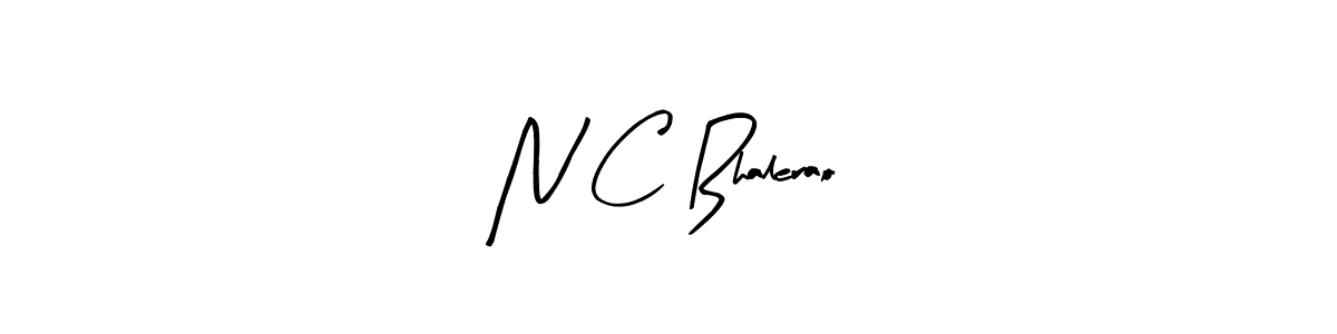 Make a beautiful signature design for name N C Bhalerao. With this signature (Arty Signature) style, you can create a handwritten signature for free. N C Bhalerao signature style 8 images and pictures png