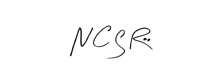 How to make N C S Rao name signature. Use Arty Signature style for creating short signs online. This is the latest handwritten sign. N C S Rao signature style 8 images and pictures png