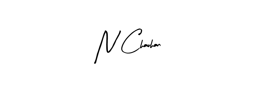 N Chauhan stylish signature style. Best Handwritten Sign (Arty Signature) for my name. Handwritten Signature Collection Ideas for my name N Chauhan. N Chauhan signature style 8 images and pictures png