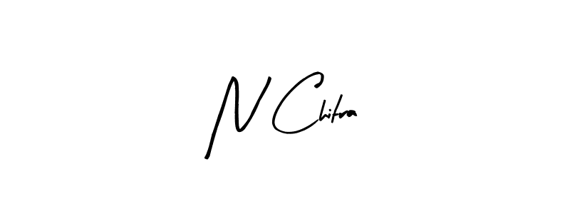 The best way (Arty Signature) to make a short signature is to pick only two or three words in your name. The name N Chitra include a total of six letters. For converting this name. N Chitra signature style 8 images and pictures png