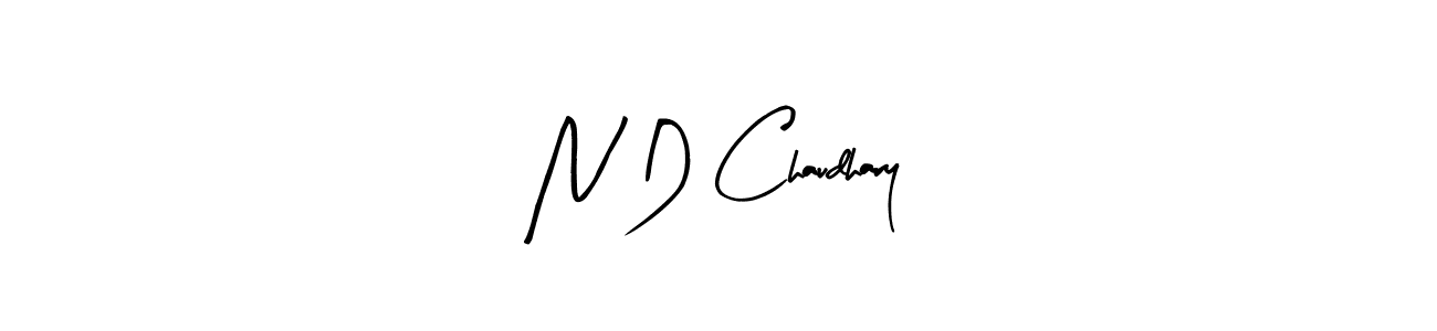 Make a beautiful signature design for name N D Chaudhary. Use this online signature maker to create a handwritten signature for free. N D Chaudhary signature style 8 images and pictures png