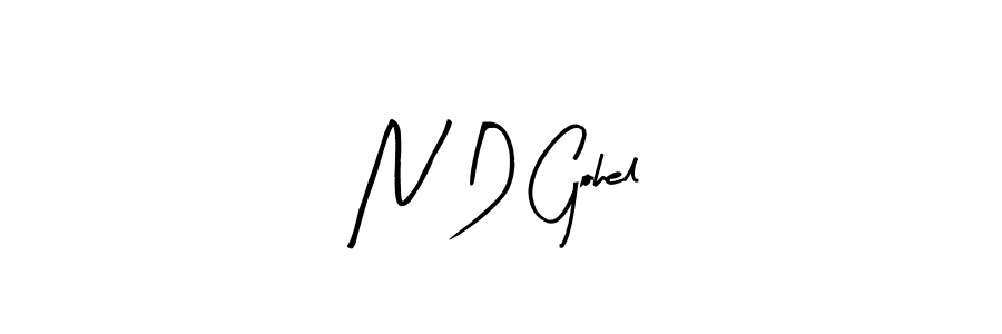 How to Draw N D Gohel signature style? Arty Signature is a latest design signature styles for name N D Gohel. N D Gohel signature style 8 images and pictures png